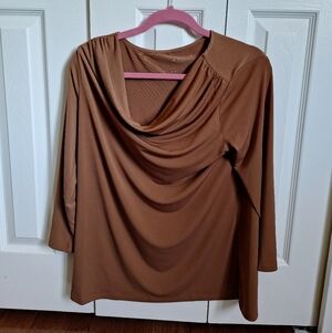 Susan Graver Drape Neck Top